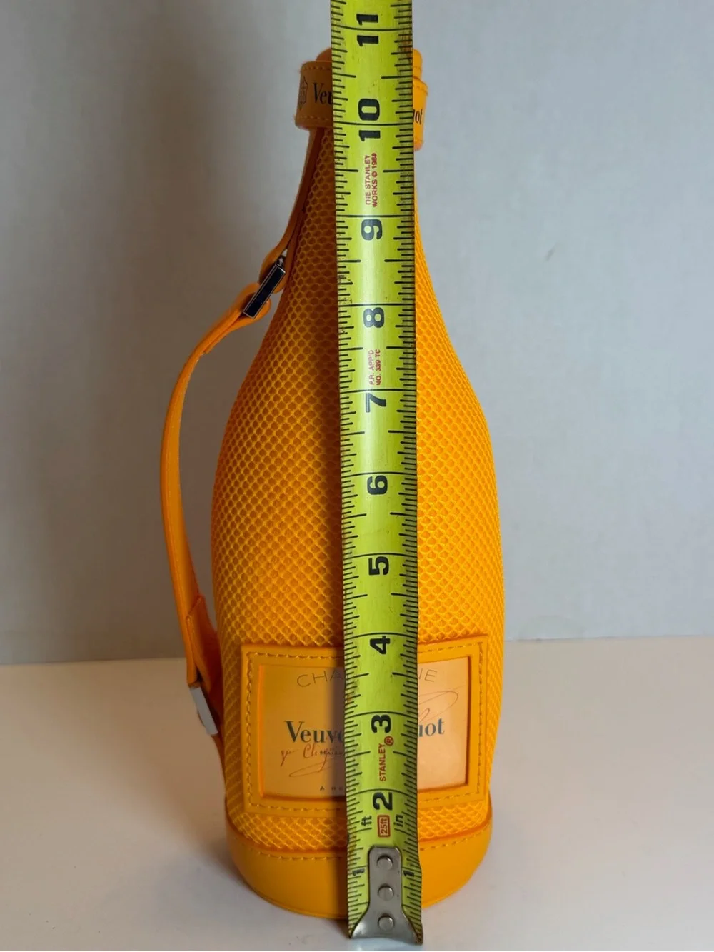 Veuve Clicquot Orange Champagne Bottle Ice Jacket Zippered Sleeve with Handle